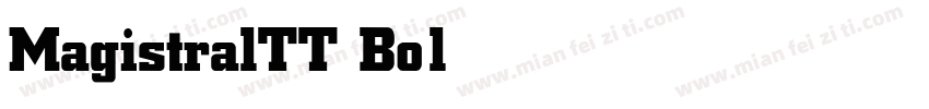 MagistralTT Bold字体转换